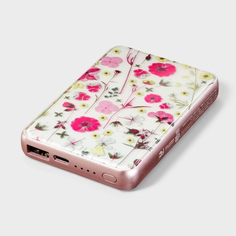 Heyday - 5000mAh Power Bank - heyday Multi Floral Pink